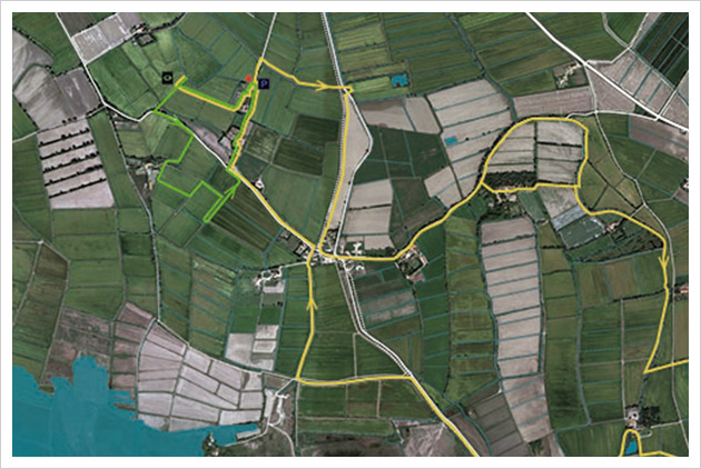 carte du parcours de «La Désorientation»