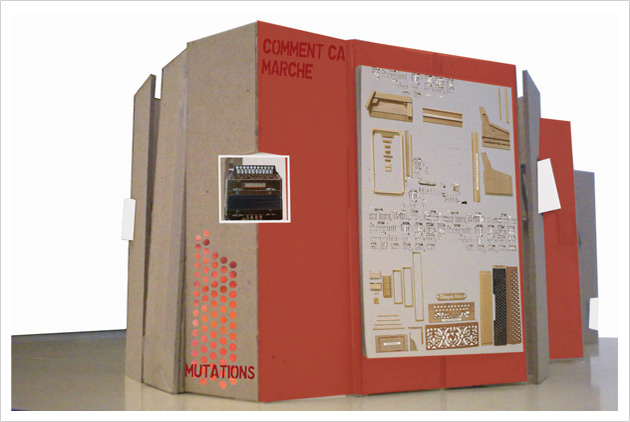 stand créé sous Autocad et imaginé par Claire Gringore